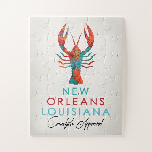 New Orleans Louisiana Crawfish Bright Legpuzzel (Verticaal)