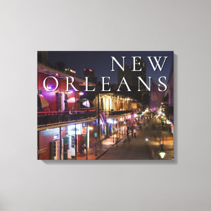 New Orleans, Louisiana   De Franse wijk Canvas Afdruk
