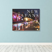 New Orleans, Louisiana | De Franse wijk Canvas Afdruk (Insitu (Houten vloer))