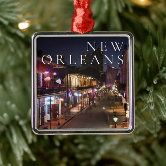 New Orleans, Louisiana | De Franse wijk Metalen Ornament (Boom)