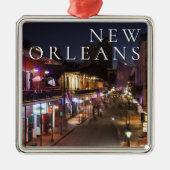 New Orleans, Louisiana | De Franse wijk Metalen Ornament (Voorkant)