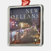 New Orleans, Louisiana | De Franse wijk Metalen Ornament (Links)
