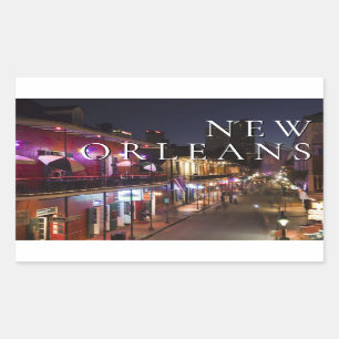 New Orleans, Louisiana   De Franse wijk Rechthoekige Sticker