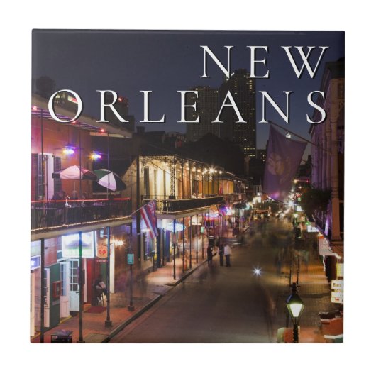 New Orleans, Louisiana | De Franse wijk Tegeltje (Voorkant)