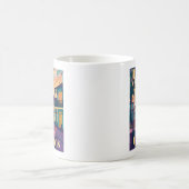 New Orleans Louisiana Franse wijk bij zonsondergan Koffiemok (Center)