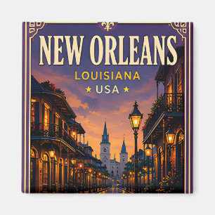 🎷 New Orleans Louisiana Franse Wijk Magneet