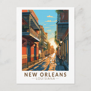 New Orleans Louisiana Franse wijk reizen kunst Briefkaart