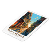New Orleans Louisiana Franse wijk reizen kunst Magneet (Linkerzijde)