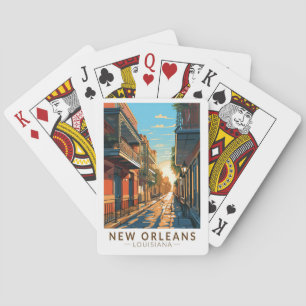 New Orleans Louisiana Franse wijk reizen kunst Pokerkaarten