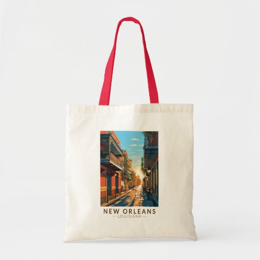 New Orleans Louisiana Franse wijk reizen kunst Tote Bag (Voorkant)