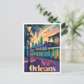 New Orleans Louisiana Franse wijk Save the Date Briefkaart (Staand voorkant)