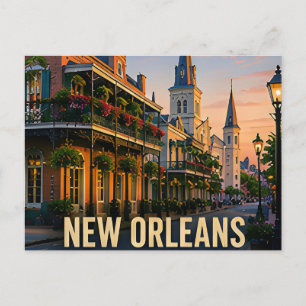 New Orleans Louisiana Historisch Reisgeschenk Briefkaart
