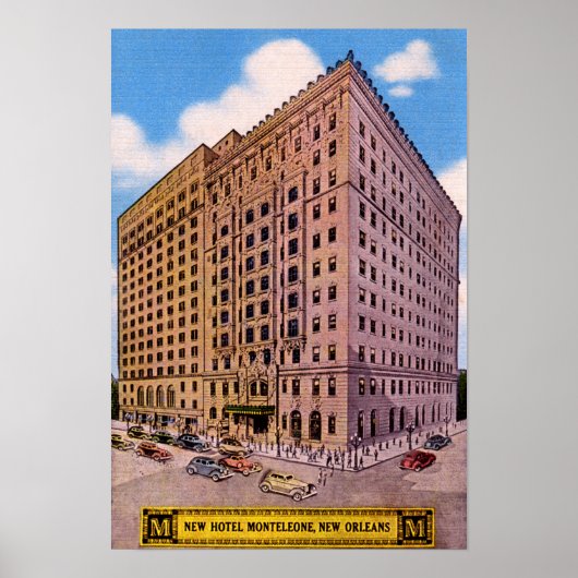 New Orleans Louisiana Hotel Monteleone Poster (Voorkant)