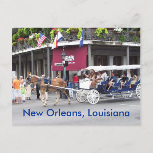 New Orleans, Louisiana House & Carriage Briefkaart
