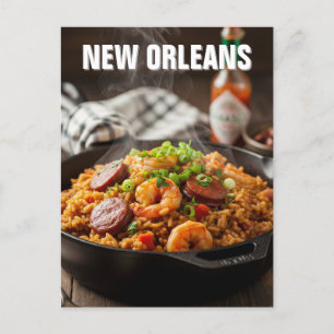 New Orleans Louisiana Jambalaya Feestdagenkaart