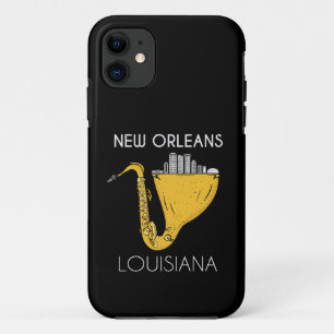 New Orleans Louisiana Jazz Music Gift Saxofoon Case-Mate iPhone Case