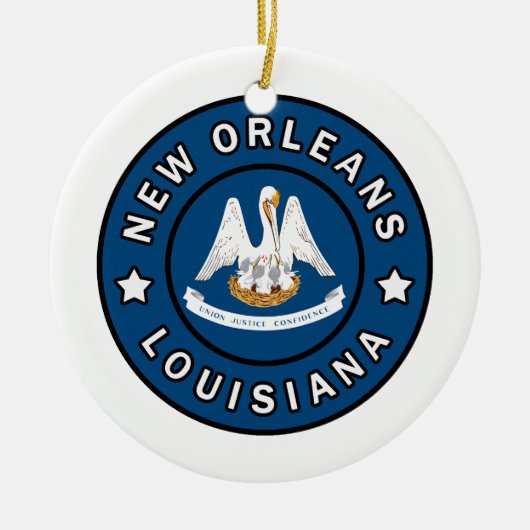New Orleans Louisiana Keramisch Ornament (Voorkant)