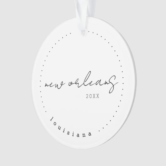 New Orleans, Louisiana LA Travel Verenigde Staten Ornament (voorkant)