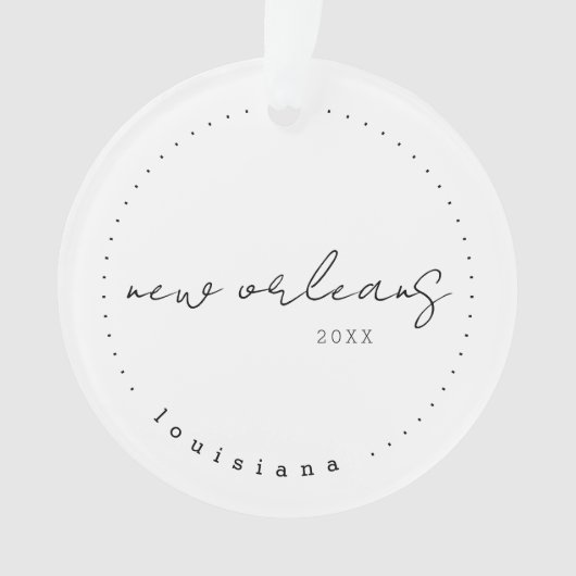 New Orleans, Louisiana LA Travel Verenigde Staten Ornament (voorkant)