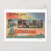 New Orleans, Louisiana - Large Letter Scenes Briefkaart (Voorkant)