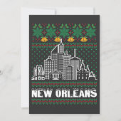 New Orleans Louisiana Lelijke Kerstmis Plus Maat T Kaart (Voorkant)