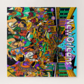 New Orleans, Louisiana mensen hebben plezier Legpuzzel (Horizontaal)