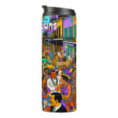 New Orleans, Louisiana mensen hebben plezier Thermosbeker (Geroteerd rechts)