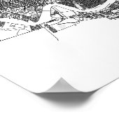 New Orleans Louisiana Minimal Modern Street Map Poster (Hoek)