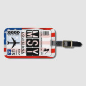 New Orleans Louisiana MSY Bagagelabel (Voorkant (horizontaal))