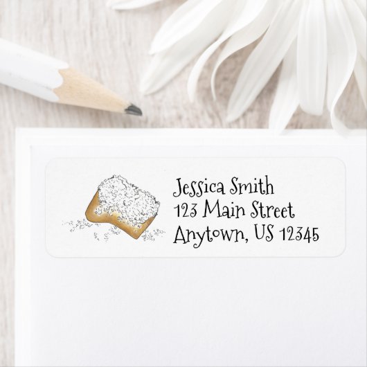 New Orleans Louisiana NOLA Beignet Donut Pastry Etiket (Insitu)