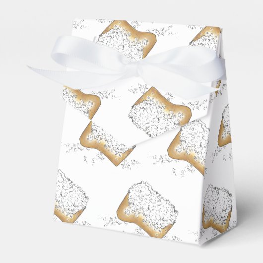 New Orleans Louisiana NOLA Sugary Beignet Pastry Bedankdoosjes (Voorkant Zijde)