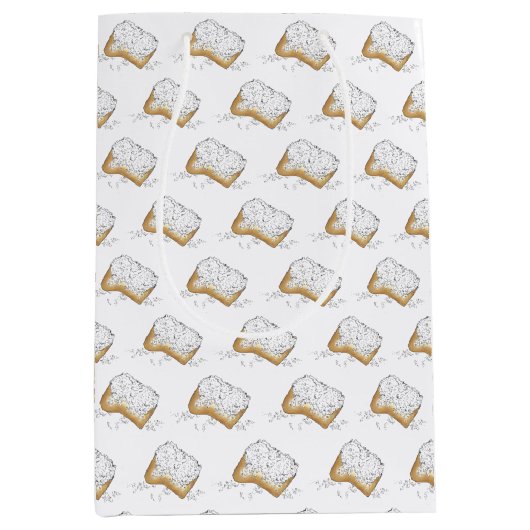 New Orleans Louisiana NOLA Sugary Beignet Pastry Medium Cadeauzakje (Voorkant)