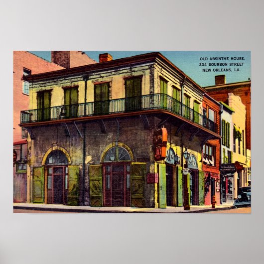 New Orleans Louisiana Old Absinthe House Poster (Voorkant)