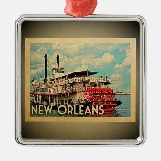 New Orleans Louisiana Ornament Vintage Travel (Voorkant)