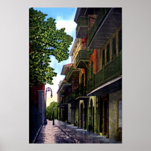 New Orleans Louisiana Pirates Alley Poster (Voorkant)
