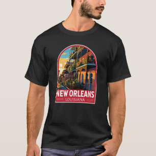New Orleans Louisiana Reis Kunst Vintage T-shirt