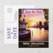 New Orleans, Louisiana, Reisansichtkaart, Save The Date (Voorkant / Achterkant)