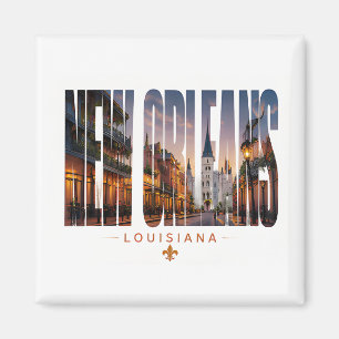 New Orleans Louisiana Reisontwerp Magneet