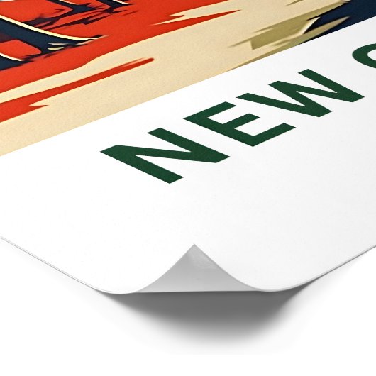 New Orleans Louisiana Reisposter Poster (Hoek)