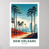 New Orleans Louisiana Reisposter Poster (Voorkant)