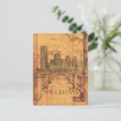 New Orleans Louisiana Reizen Briefkaart (Staand voorkant)