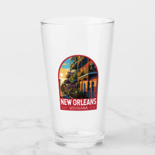 New Orleans Louisiana Reizen Kunst Vintage Glas