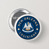 New Orleans Louisiana Ronde Button 5,7 Cm (Voorkant /achterkant)