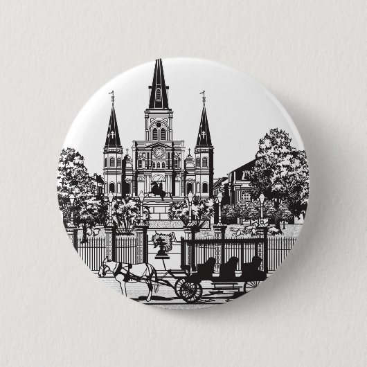 New Orleans, Louisiana Ronde Button 5,7 Cm (Voorkant)