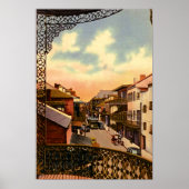 New Orleans Louisiana Royal Street Balcony Poster (Voorkant)