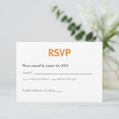 New Orleans Louisiana RSVP-kaart Retro RSVP Kaartje (Staand voorkant)