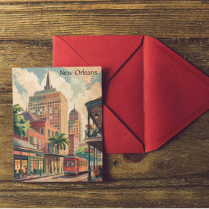  New Orleans Louisiana schilderij reizen Briefkaart