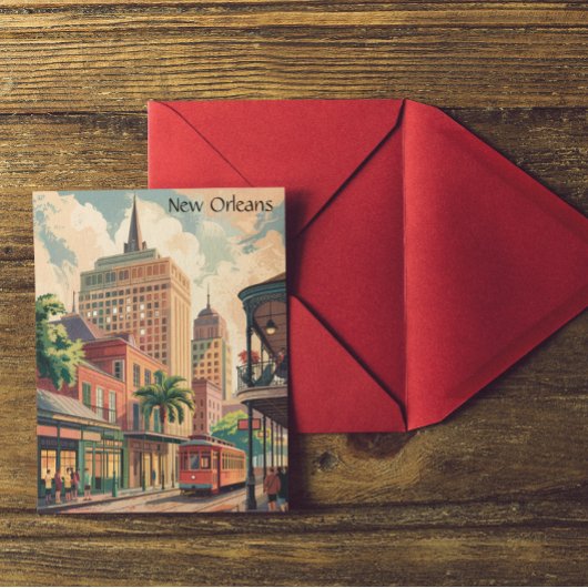 New Orleans Louisiana schilderij reizen Briefkaart