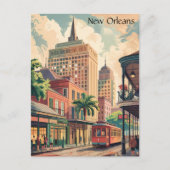  New Orleans Louisiana schilderij reizen Briefkaart (Voorkant)