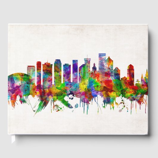 New Orleans Louisiana Skyline Gastenboek (Voorkant)